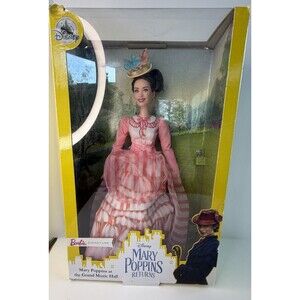 Disney Barbie Signature Doll Mary Poppins Returns Grand Music Hall Pink NIB T3